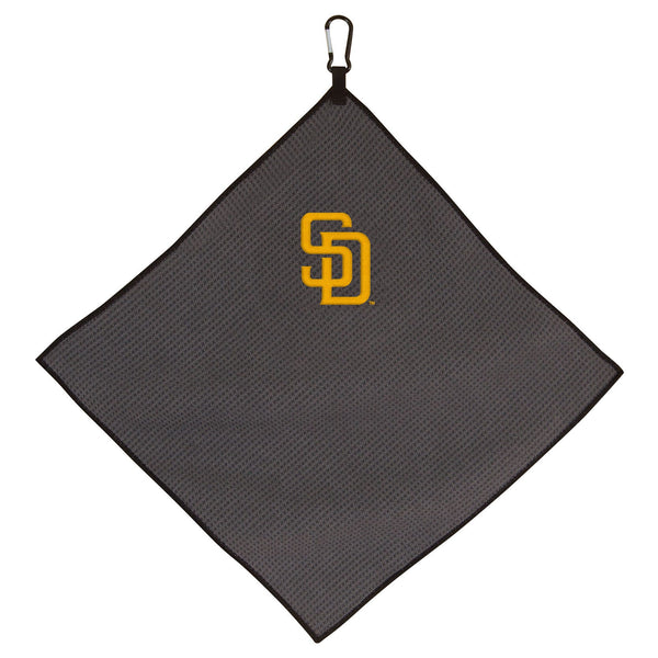San Diego Padres Towel - Grey Microfiber 15" x 15"