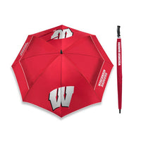 Wholesale-Wisconsin Badgers Umbrellas Windsheer 62"