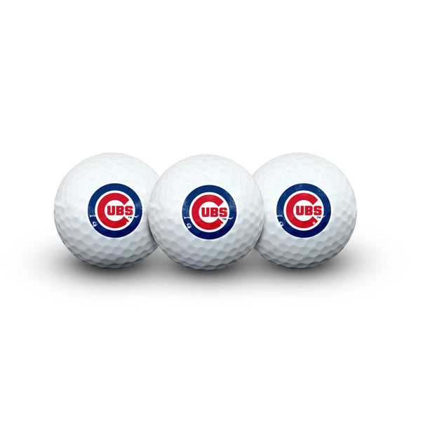Chicago Cubs 3 Golf Balls In Clamshell