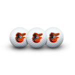 Baltimore Orioles 3 Golf Balls In Clamshell
