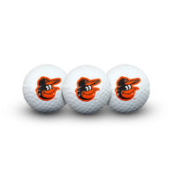 Baltimore Orioles 3 Golf Balls In Clamshell