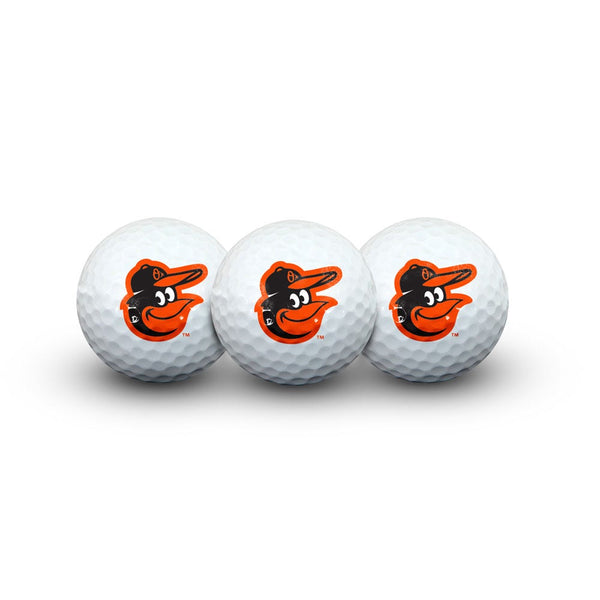 Baltimore Orioles 3 Golf Balls In Clamshell