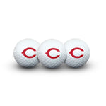 Cincinnati Reds 3 Golf Balls In Clamshell