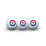 Texas Rangers 3 Golf Balls In Clamshell