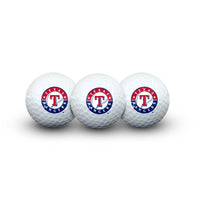 Texas Rangers 3 Golf Balls In Clamshell