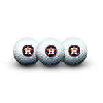 Houston Astros 3 Golf Balls In Clamshell