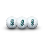 Seattle Mariners 3 Golf Balls In Clamshell