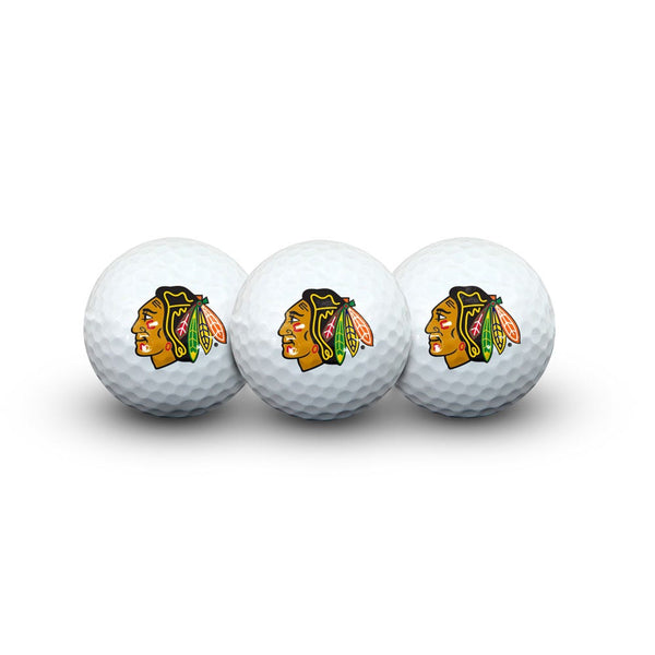Chicago Blackhawks 3 Golf Balls In Clamshell