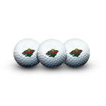 Minnesota Wild 3 Golf Balls In Clamshell