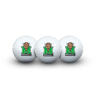 Wholesale-Marshall Thundering Herd 3 Golf Balls In Clamshell