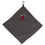 Miami Heat Towel - Grey Microfiber 15" x 15"