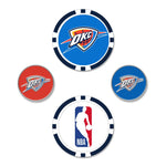 Oklahoma City Thunder Ball Marker Set of four