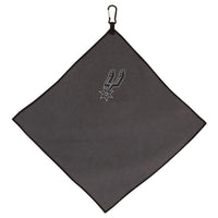 San Antonio Spurs Towel - Grey Microfiber 15" x 15"