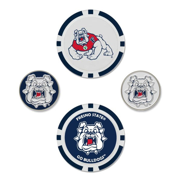 Wholesale-Fresno State Bulldogs Ball Marker Set of four