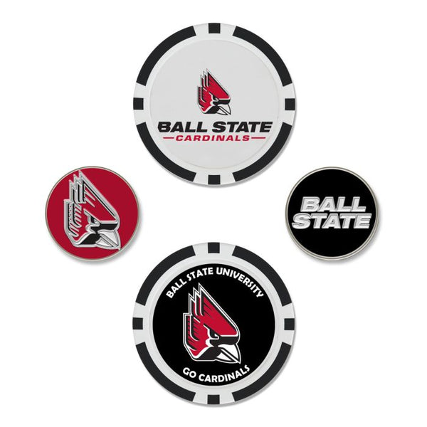 Wholesale-Ball State Cardinals Ball Marker Set of four