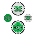 Marshall Thundering Herd Ball Marker Set of four