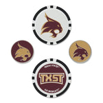 Wholesale-Texas State Bobcats Ball Marker Set of four