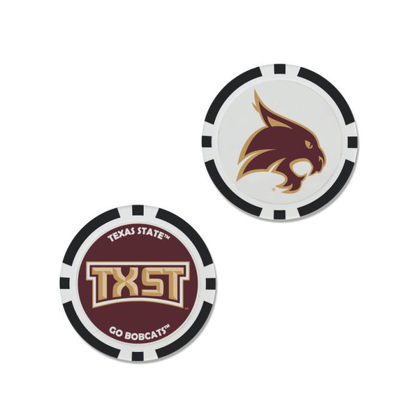 Wholesale-Texas State Bobcats Ball Marker - Oversized indiv.