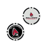 Wholesale-Ball State Cardinals Ball Marker - Oversized indiv.