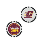 Wholesale-Central Michigan Chippewas Ball Marker - Oversized indiv.