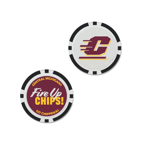 Wholesale-Central Michigan Chippewas Ball Marker - Oversized indiv.