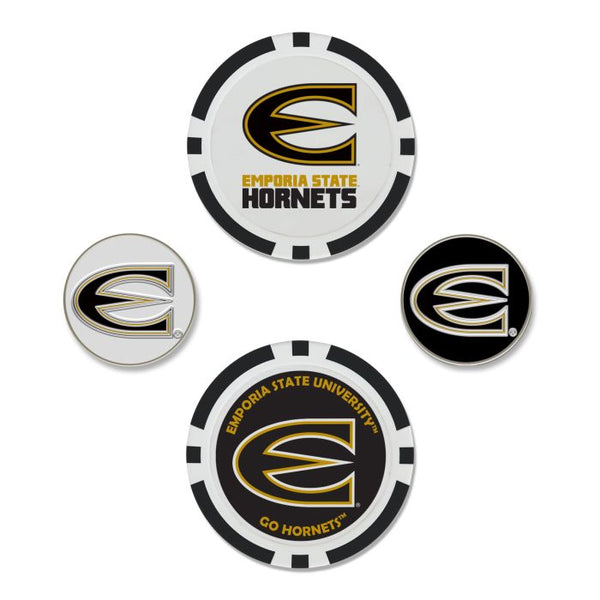 Wholesale-Emporia State Hornets Ball Marker Set of four