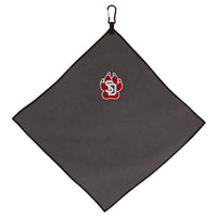 Wholesale-South Dakota Coyotes Towel - Grey Microfiber 15" x 15"