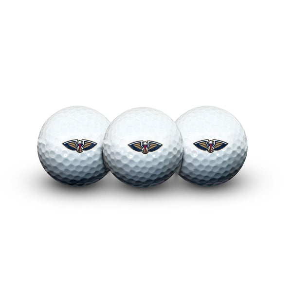 New Orleans Pelicans 3 Golf Balls In Clamshell
