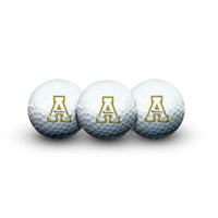 Appalachian State Mountaineers 3 Golf Balls In Clamshell