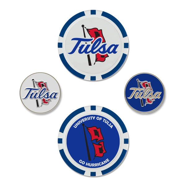 Tulsa Golden Hurricanes Ball Marker Set of four