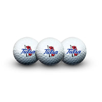 Tulsa Golden Hurricanes 3 Golf Balls In Clamshell