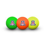 Arizona Wildcats 3 Golf Balls In Clamshell