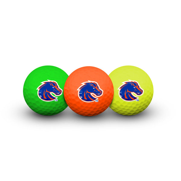 Boise State Broncos 3 Golf Balls In Clamshell