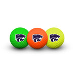 Kansas State Wildcats 3 Golf Balls In Clamshell