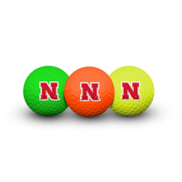 Nebraska Cornhuskers 3 Golf Balls In Clamshell