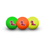 Ole Miss Rebels 3 Golf Balls In Clamshell