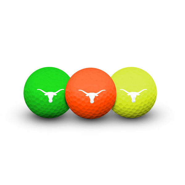 Texas Longhorns 3 Golf Balls In Clamshell
