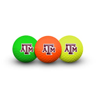 Texas A&M Aggies 3 Golf Balls In Clamshell
