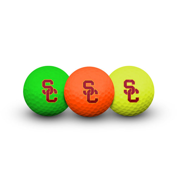 USC Trojans 3 Golf Balls In Clamshell
