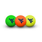West Virginia Mountaineers 3 Golf Balls In Clamshell