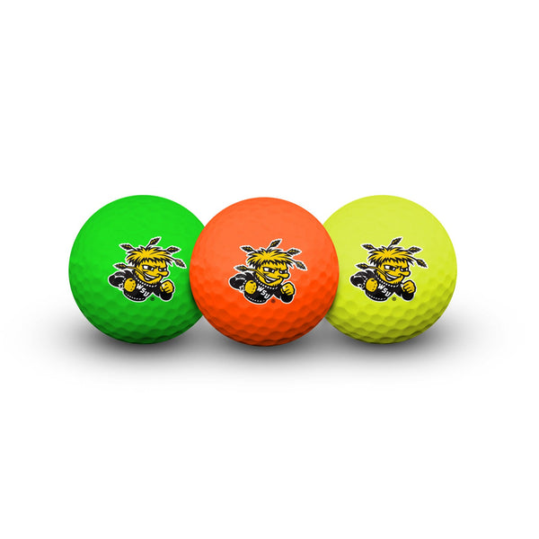 Wichita State Shockers 3 Golf Balls In Clamshell