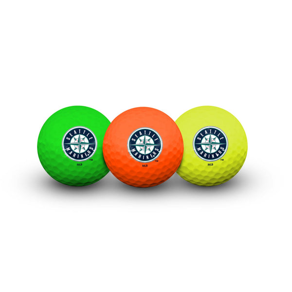 Seattle Mariners 3 Golf Balls In Clamshell