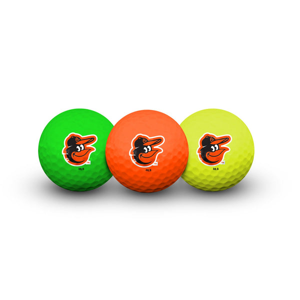 Baltimore Orioles 3 Golf Balls In Clamshell