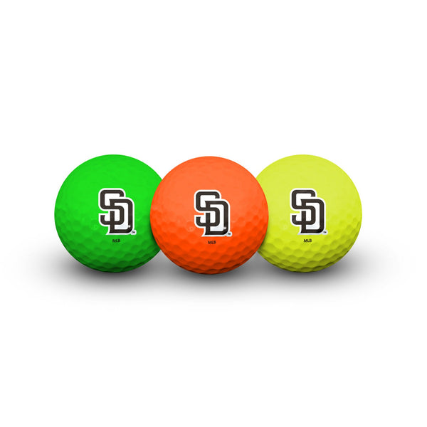 San Diego Padres 3 Golf Balls In Clamshell