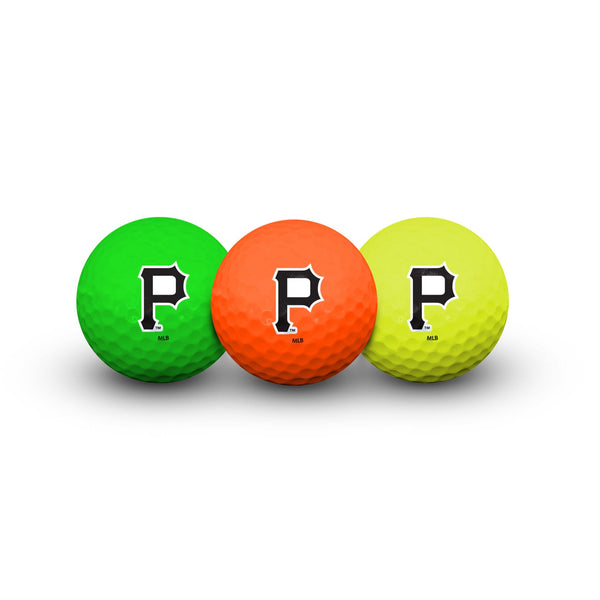 Pittsburgh Pirates 3 Golf Balls In Clamshell