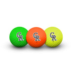 Colorado Rockies 3 Golf Balls In Clamshell