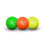 Kansas City Royals 3 Golf Balls In Clamshell