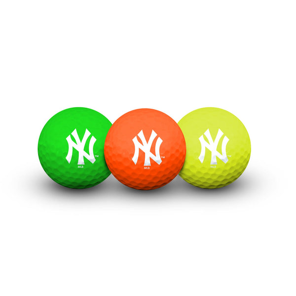 New York Yankees 3 Golf Balls In Clamshell
