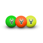 Milwaukee Bucks 3 Golf Balls In Clamshell