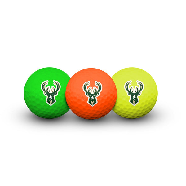 Milwaukee Bucks 3 Golf Balls In Clamshell